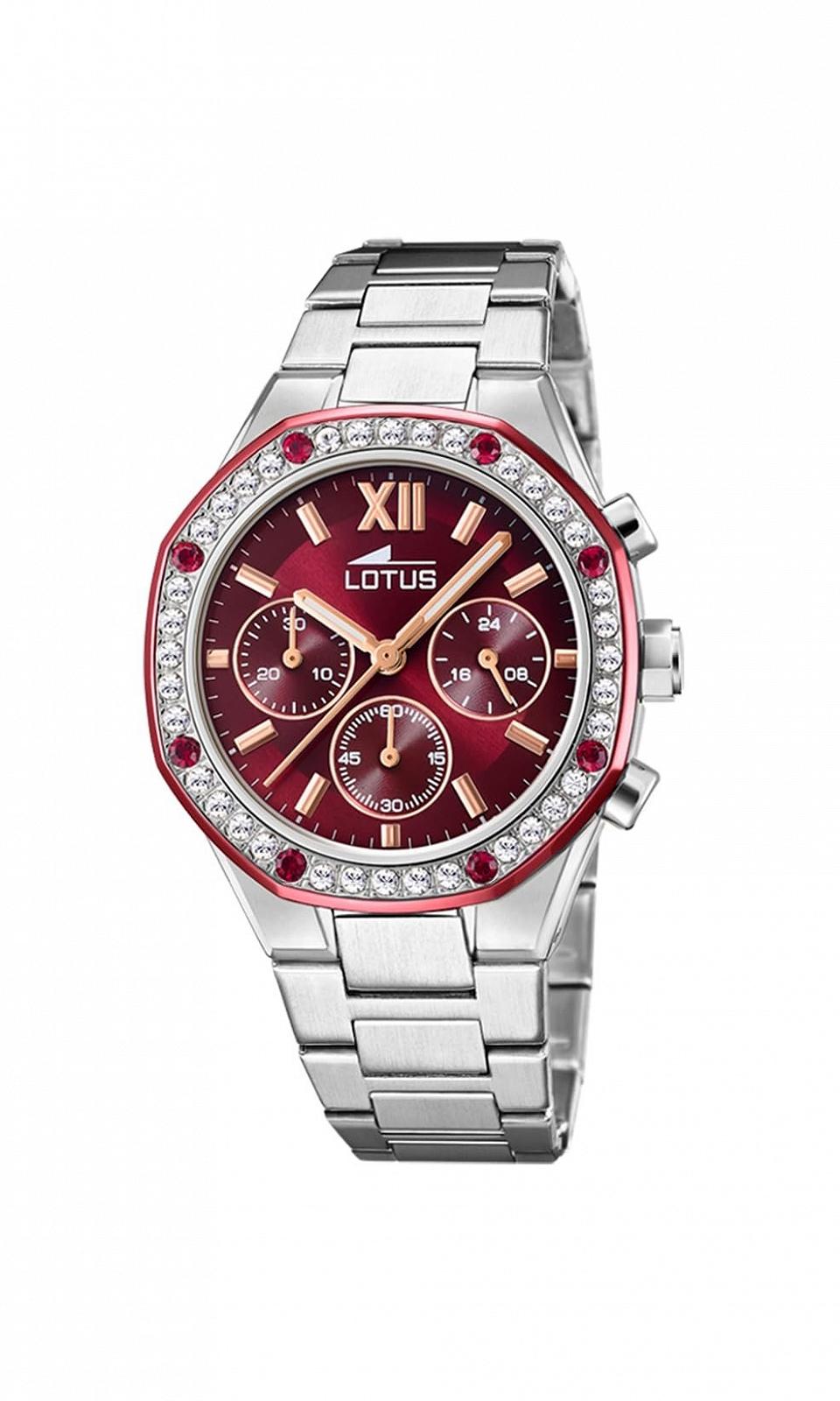 Часы женские аналоговые кварцевые Lotus 18872/3 серебристо-красно-розовое золото, браслет, фото №1 Часы женские аналоговые кварцевые Lotus 18872/3 серебристо-красно-розовое золото, браслет, фото №1