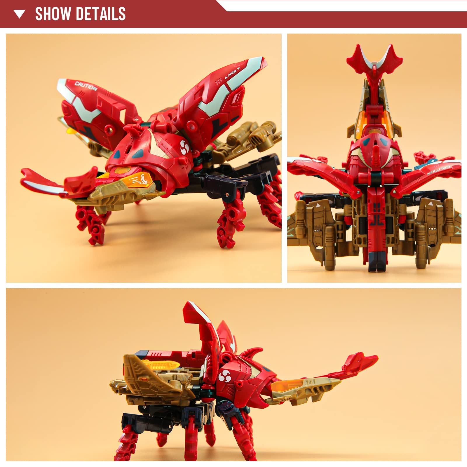 Іграшка-трансформер 52TOYS Beastbox Series Demon Dart Жук Кольоровий, фото №4