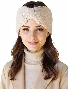 Купить Повязка на голову Vivisence Вязаная Бежевый, One Size - Фото 1 Повязка на голову Vivisence Вязаная Бежевый, One Size - Фото 1