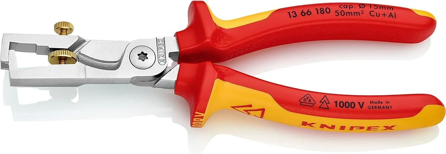 Стриппер-ножницы KNIPEX Strix 13 66 180 SB 180 мм разноцветный VDE, фото №1
