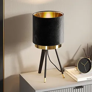 Настільна лампа Vicco Goldamo 23 x 46 см комплект із 2 шт. чорна synthetic.ua - Фото 1