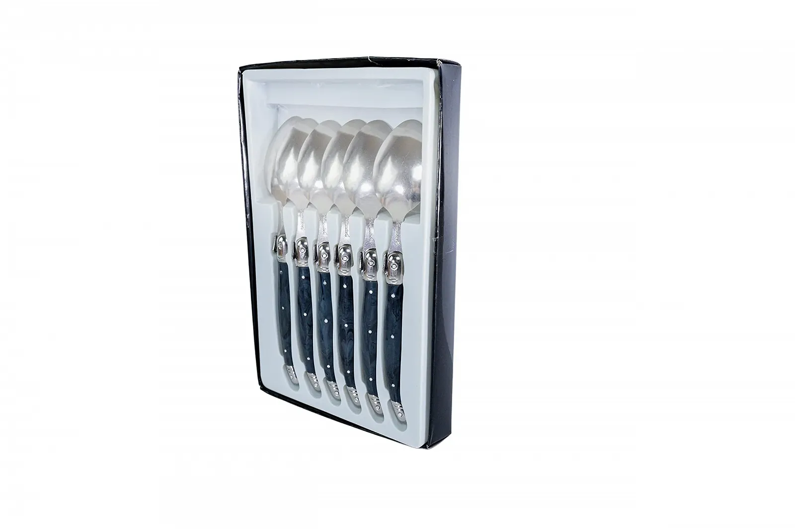 Ложка для супу Pradel Excellence Laguiole Набір з 6 штук 25 x 17 x 2.8 см сірий мармур, фото №4 Ложка для супу Pradel Excellence Laguiole Набір з 6 штук 25 x 17 x 2.8 см сірий мармур, фото №4