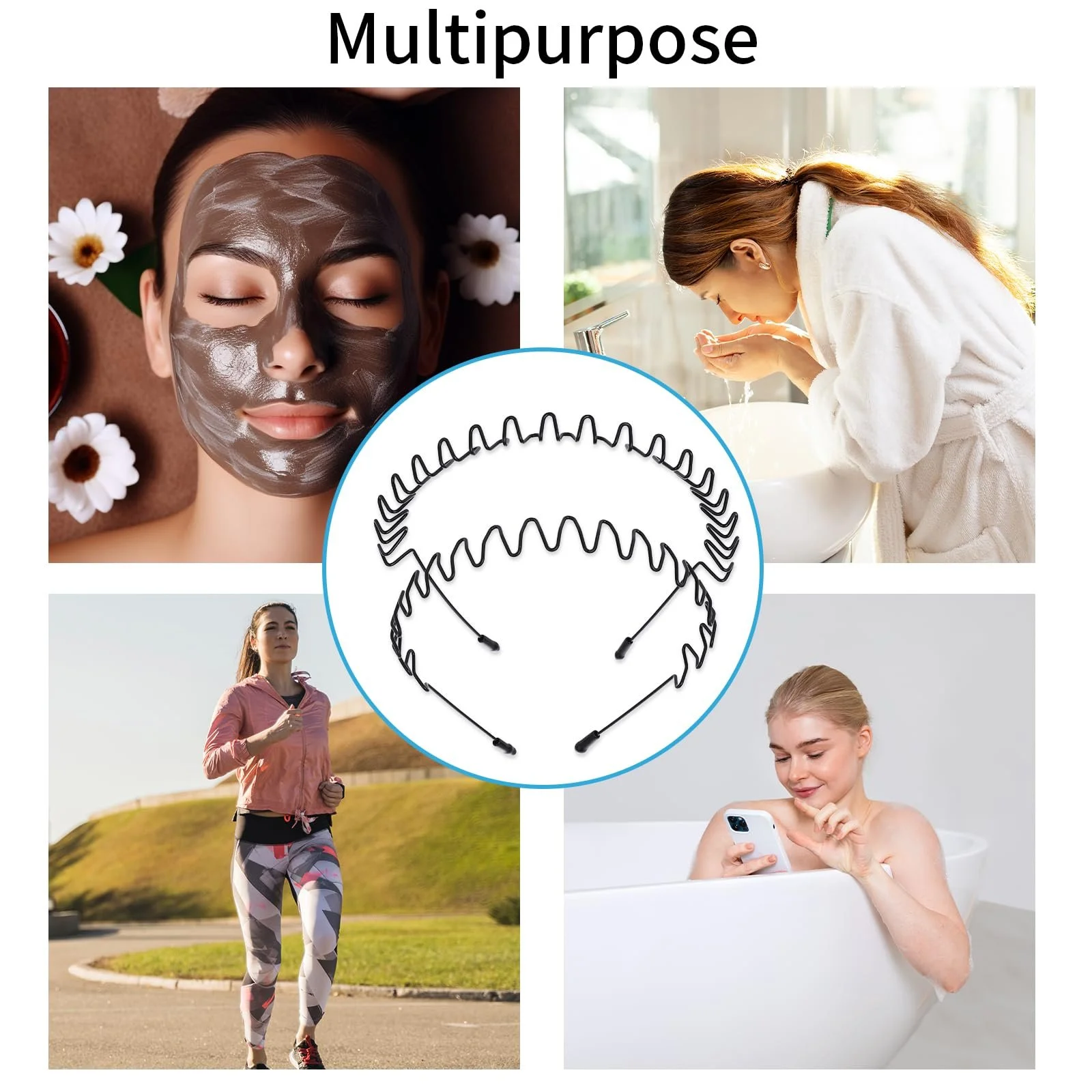 Обруч для волос 4 шт, фото №4 Обруч для волос 4 шт, фото №4