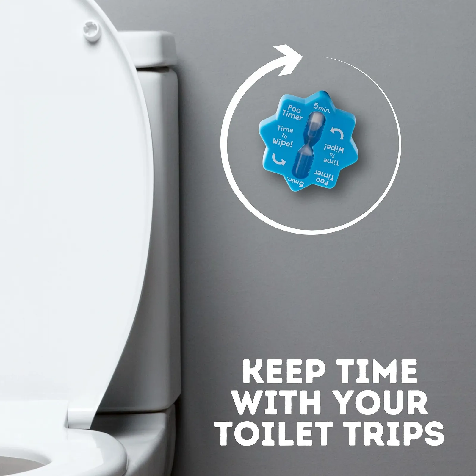 Таймер Boxer Gifts OT2054 Poo Timer Blue, фото №3 Таймер Boxer Gifts OT2054 Poo Timer Blue, фото №3