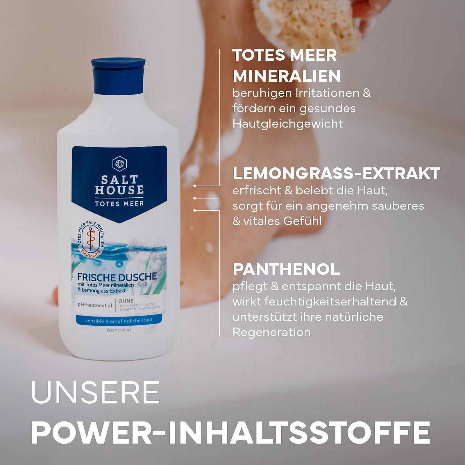 Гель для душа Salthouse Dead Sea Therapy Fresh Лемонграсс 250 мл, фото №3