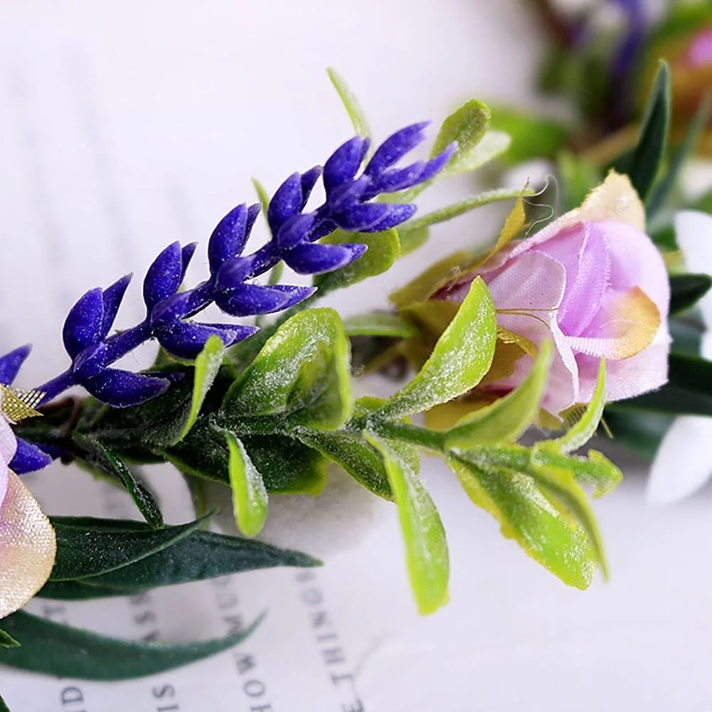 Венок из искусственных цветов, фото №3