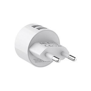 Сетевое зарядное устройство BOROFONE BA23A Brilliant dual port charger set Lightning White BA23ALW synthetic.ua - Фото 1