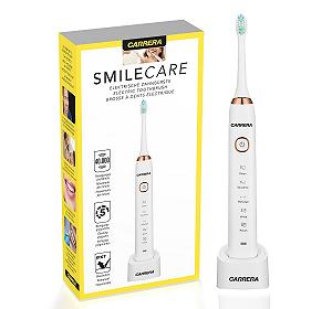 Електрична зубна щітка CARRERA з захисним ковпачком Біла - Фото 1
