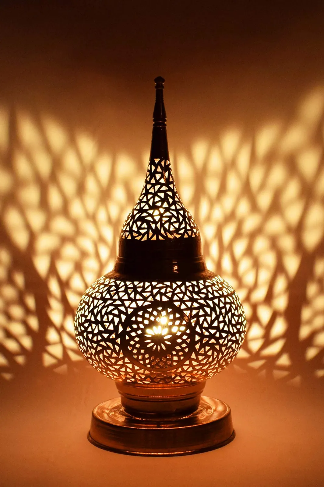 Настільна лампа Hayati Oriental 45 см мідь латунь, фото №7