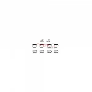 Комплект аксессуаров, тормозные колодки METZGER 109-1246 для переднего/заднего моста - Фото 1