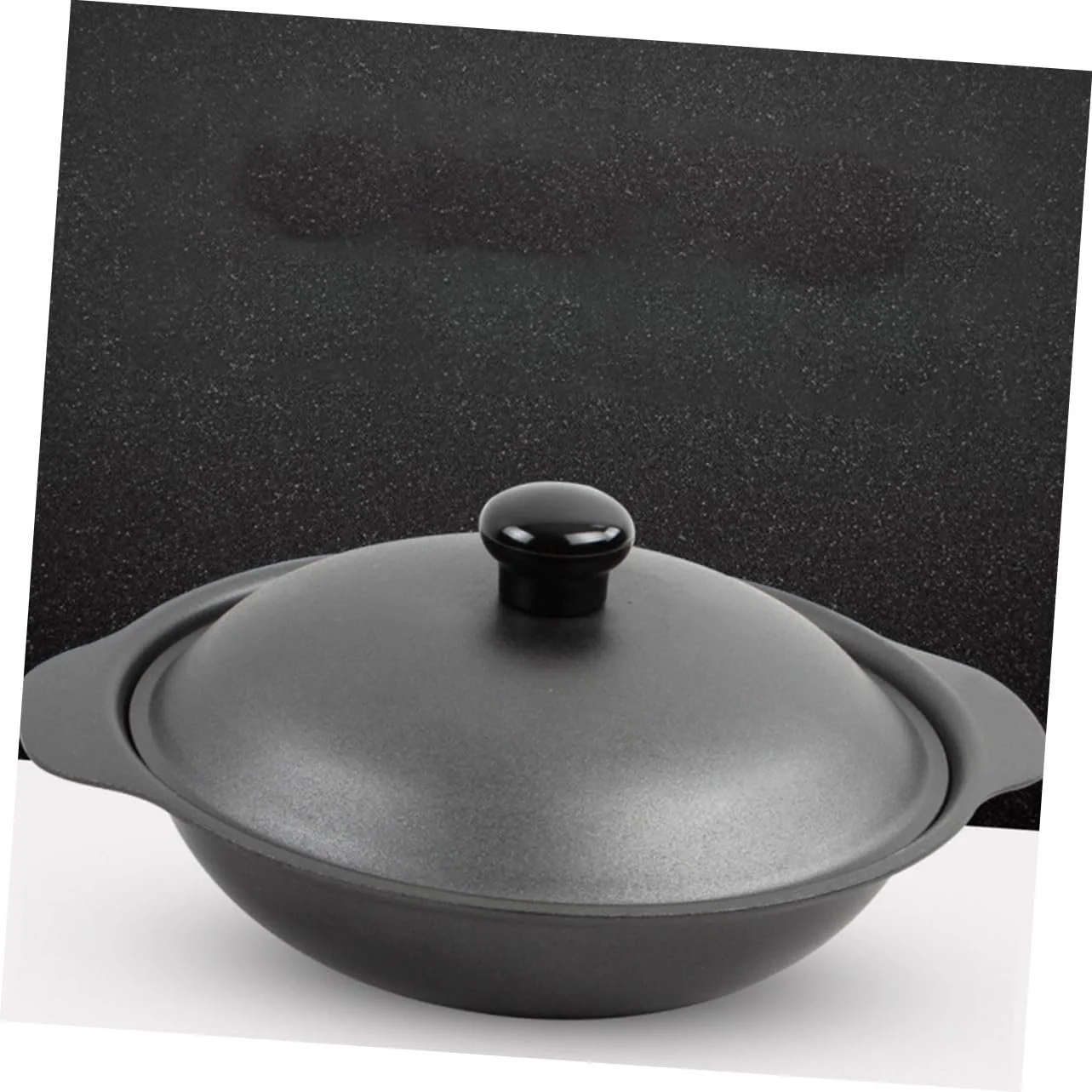 Кастрюля чугунная для риса с крышкой термостойкая для тушеной курицы, фото №9