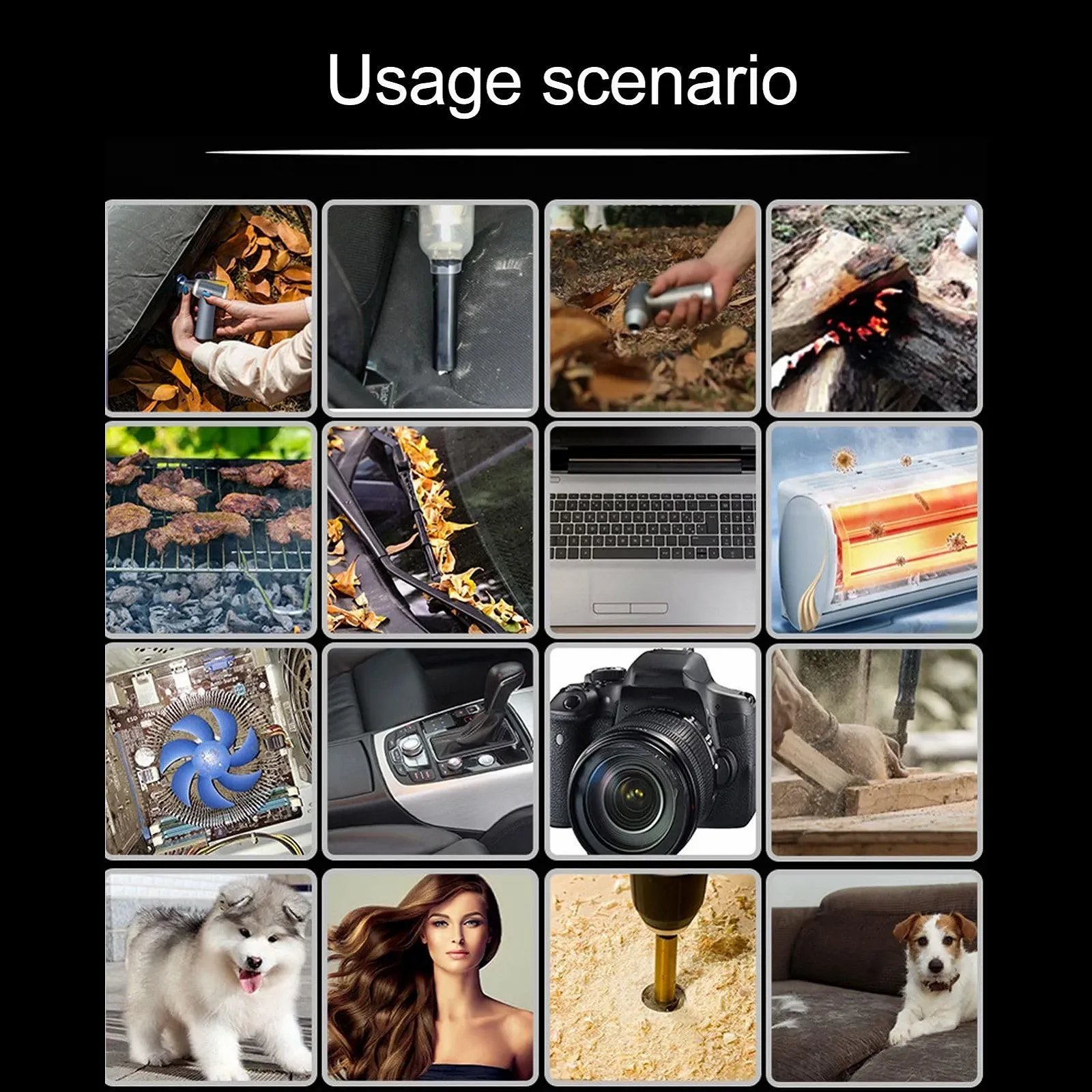 Електрична повітродувка Vikye 90000 RPM 4 швидкості Акумуляторна, фото №8