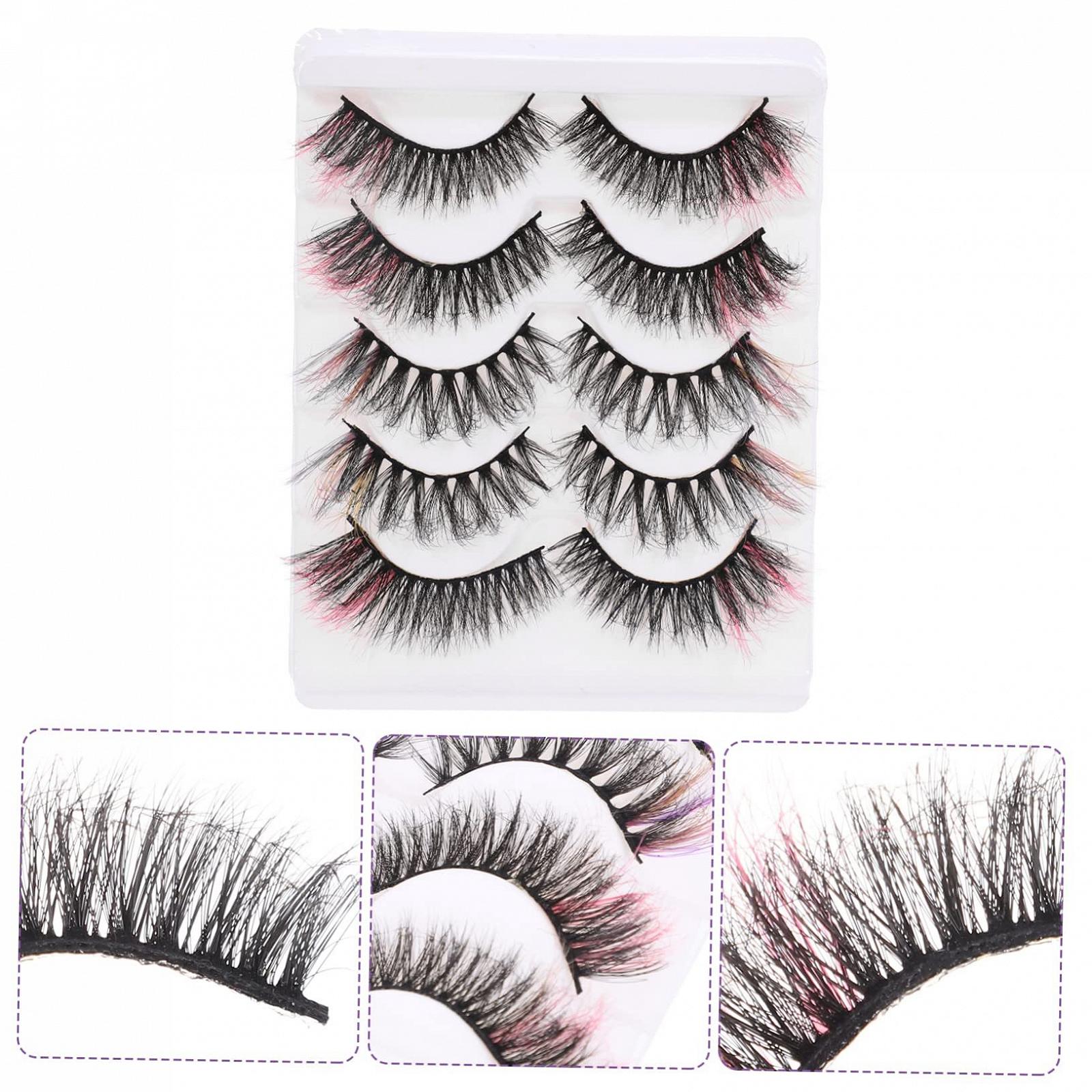 Накладні вії FRCOLOR кольорові 10 пар, фото №7