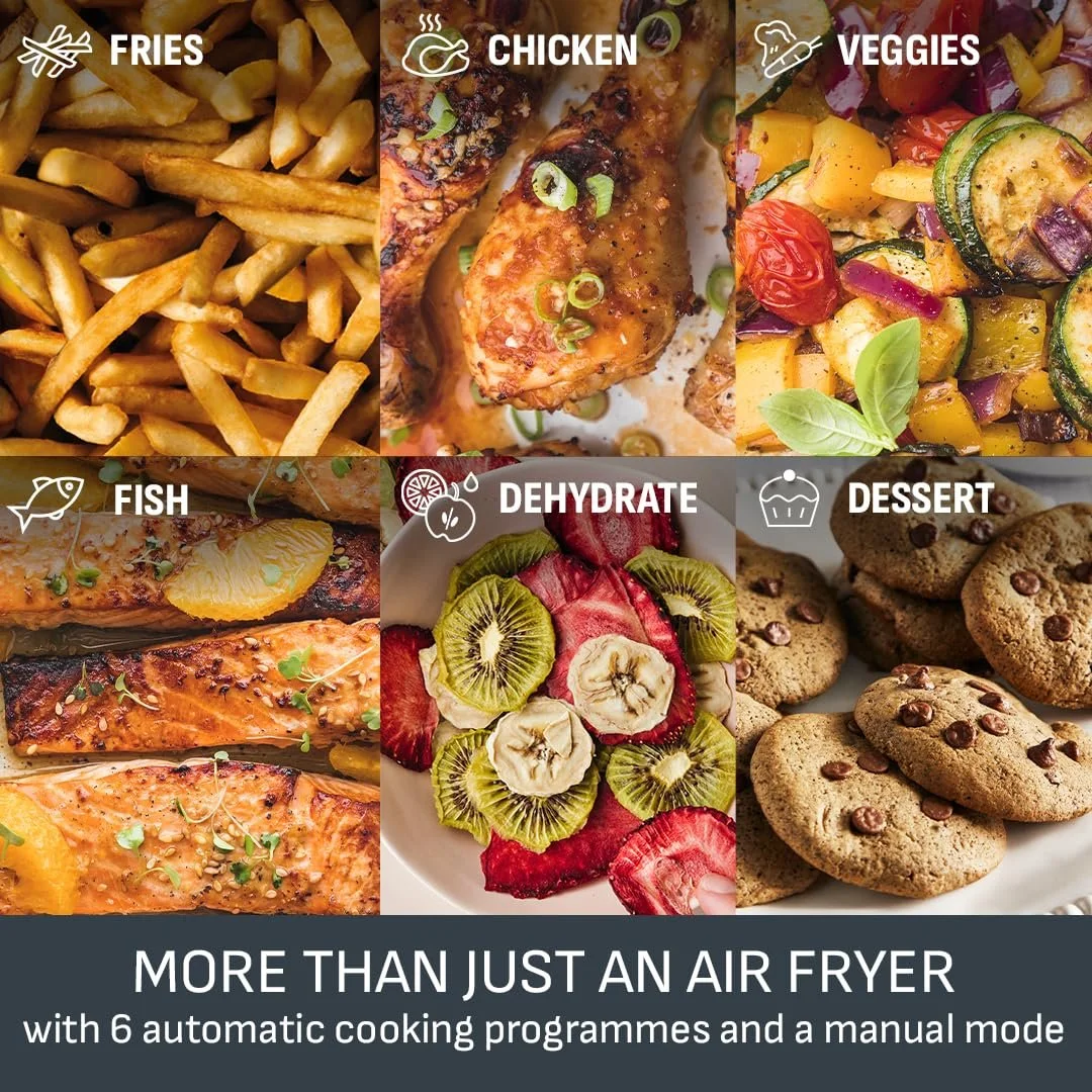 Мультипечь Tefal Easy Fry Digital Double Zone 2 ящика 8.3 л 8 в 1 антипригарная Extra Crispy, фото №4 Мультипечь Tefal Easy Fry Digital Double Zone 2 ящика 8.3 л 8 в 1 антипригарная Extra Crispy, фото №4