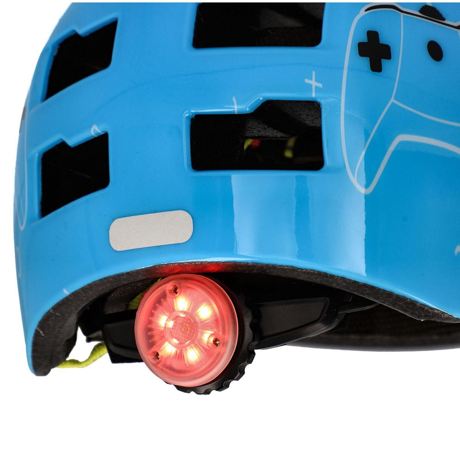 Шлем FISCHER BMX Детский Велосипедный С интегрированным LED задним фонарем, фото №14