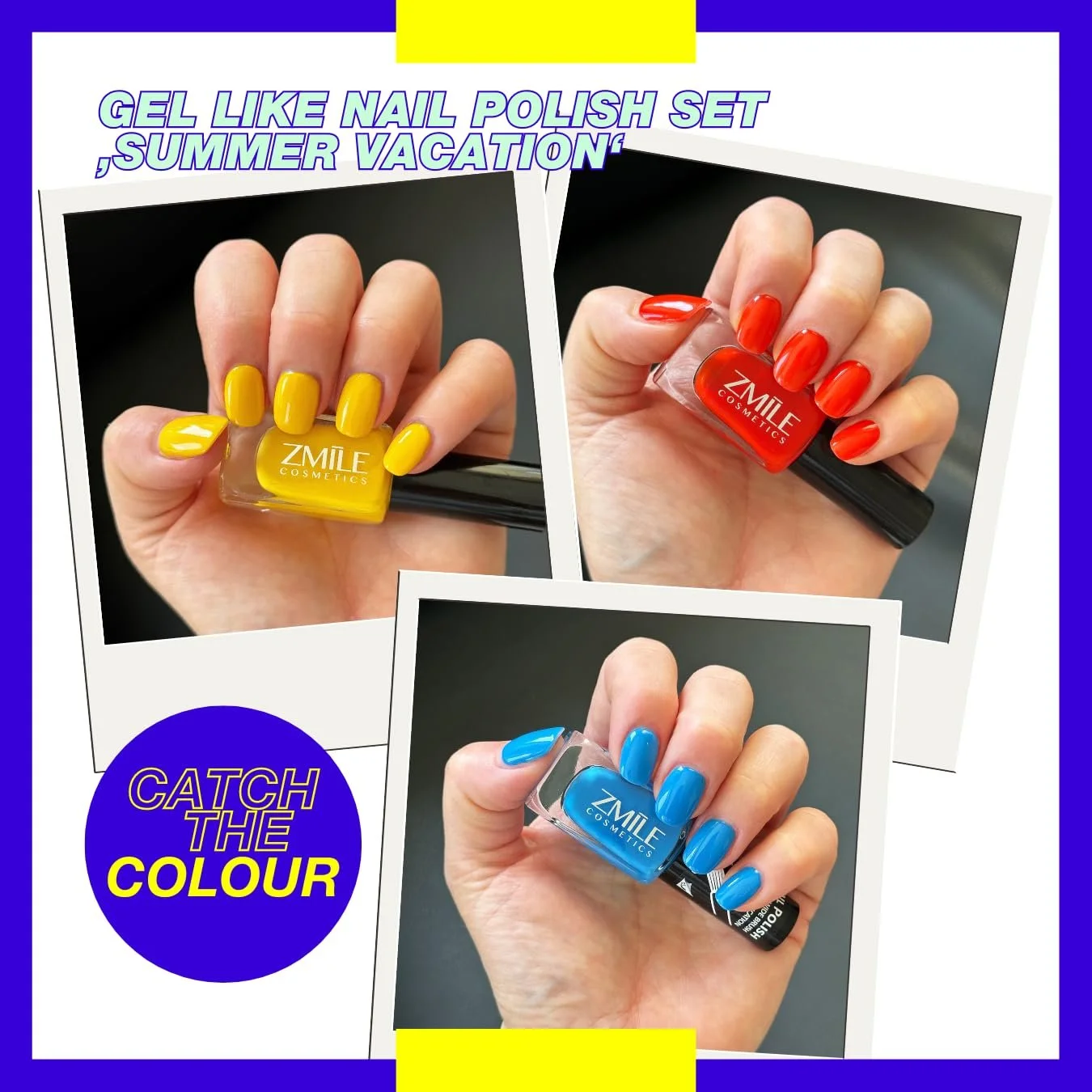 Набор лаков для ногтей ZMILE COSMETICS Summer Vacation Vegan - Gel Like для путешествий, поездок и подарков, фото №5 Набор лаков для ногтей ZMILE COSMETICS Summer Vacation Vegan - Gel Like для путешествий, поездок и подарков, фото №5