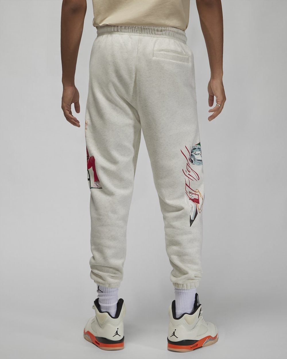 Штаны Air Jordan Artist Series By Jacob Rochester Fleece White XL, фото №3