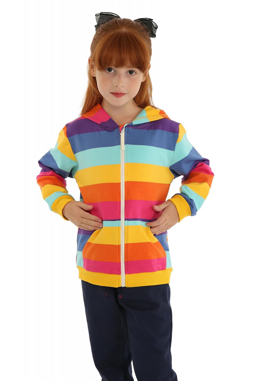 Куртка Mud Kingdom для хлопчика з блискавкою та капюшоном, райдужний клаптиковий візерунок, фото №2 Куртка Mud Kingdom для хлопчика з блискавкою та капюшоном, райдужний клаптиковий візерунок, фото №2