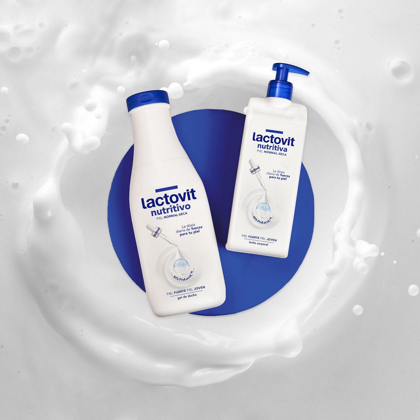 Гель для душа Lactovit Питательный и увлажняющий Prolactic10 550 мл, фото №4