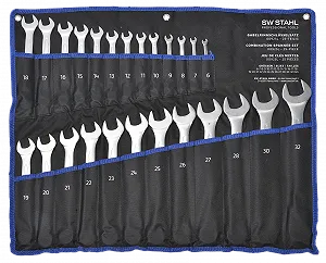 Набір комбінованих ключів SW-STAHL 00925L, 6-32 мм, 25 предметів - Фото 1