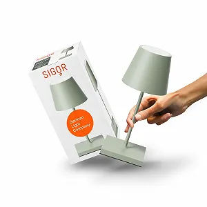 Настільна лампа SIGOR Nuindie 2.0 Mini LED Battery IP54 25 см Sage Green - Фото 1