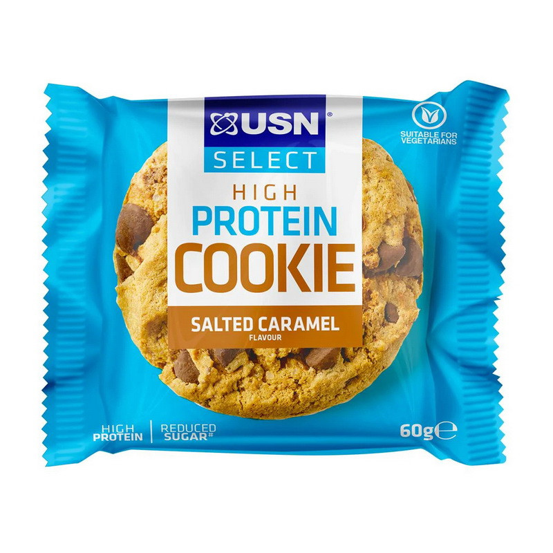 Печиво Select High Protein Cookie 60 g salted caramel, фото №1