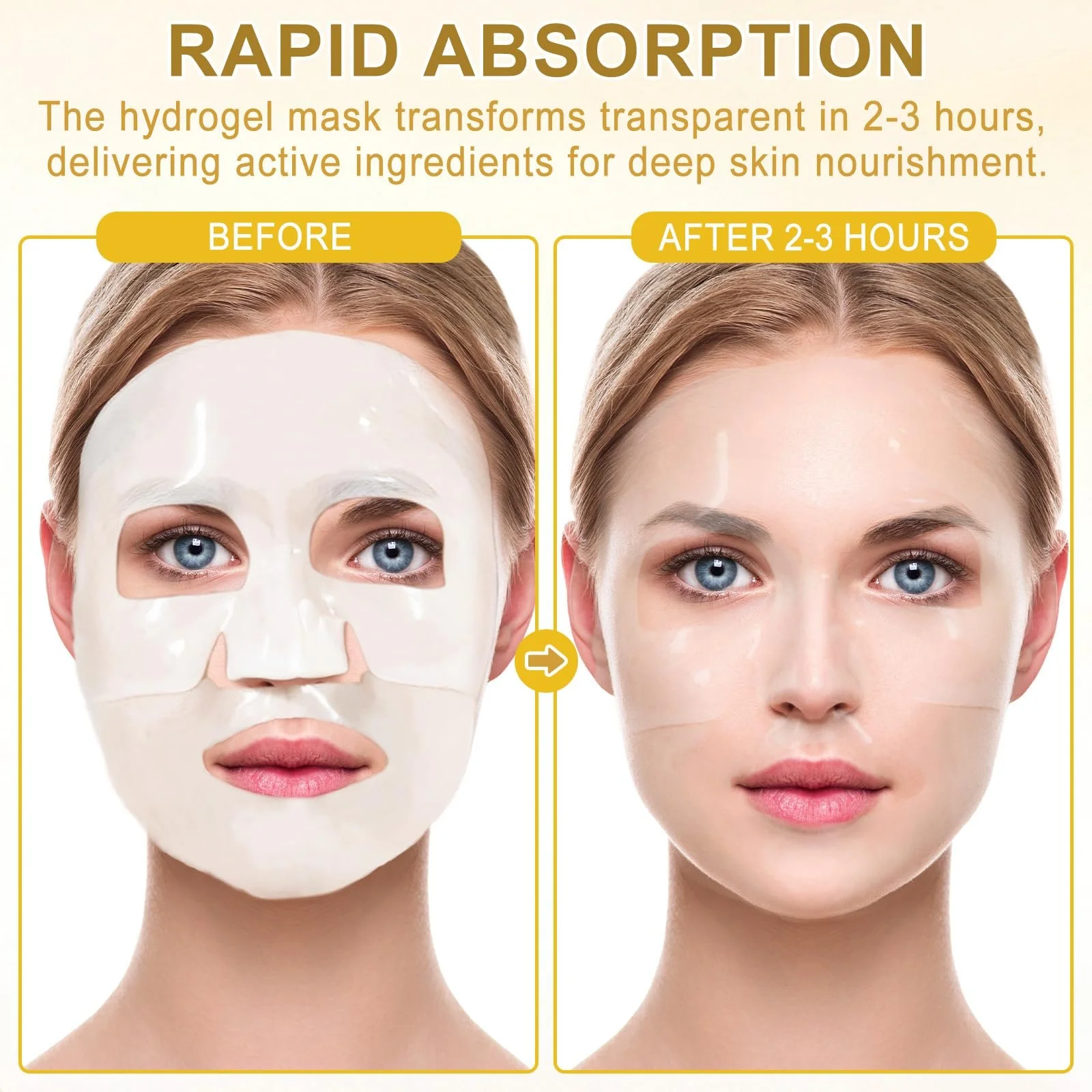 Гідрогелева маска для обличчя з муцином равлика (4 шт), фото №5