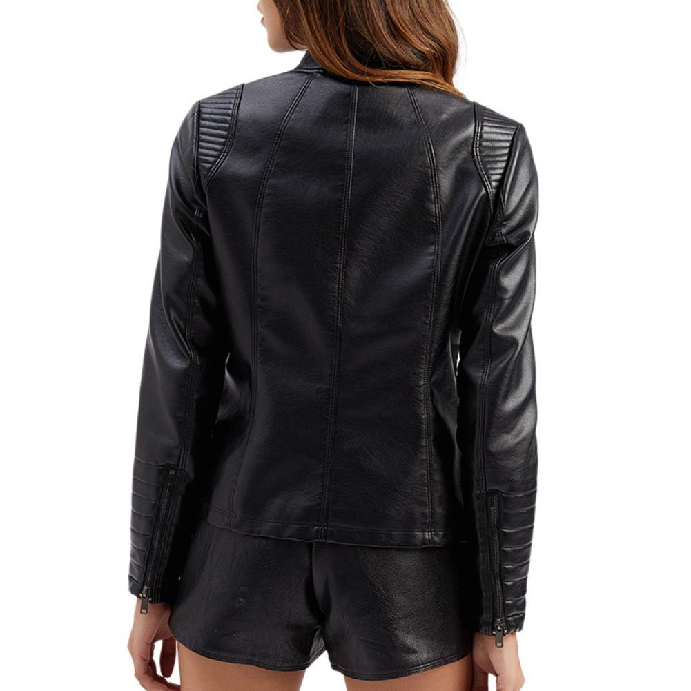 Куртка Мотоциклетна DISSA PN788 Жіноча Зі штучної шкіри Slim На блискавці Стійка Коротке пальто, фото №6