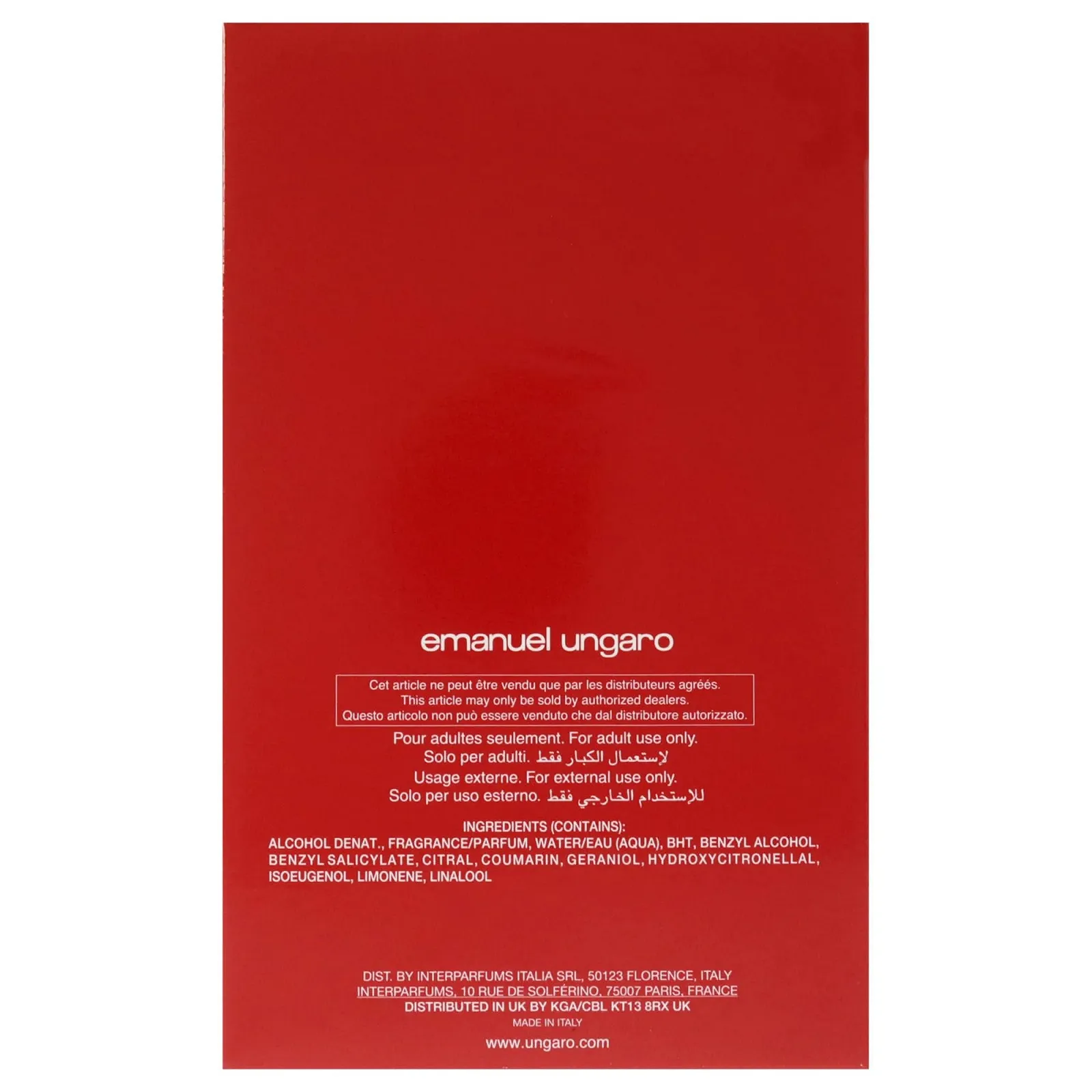 Парфюмированная вода Emanuel Ungaro Diva Rouge 101 мл Спрей, фото №11 Парфюмированная вода Emanuel Ungaro Diva Rouge 101 мл Спрей, фото №11