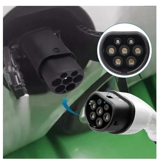 Переходник Type 2 J1772 1 Bluefield Mennekes IEC 62196-2 Black 22050567, фото №6 Переходник Type 2 J1772 1 Bluefield Mennekes IEC 62196-2 Black 22050567, фото №6