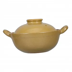 Кастрюля-жаровня VALICLUD керамическая с двойной ручкой термостойкая - Фото 1