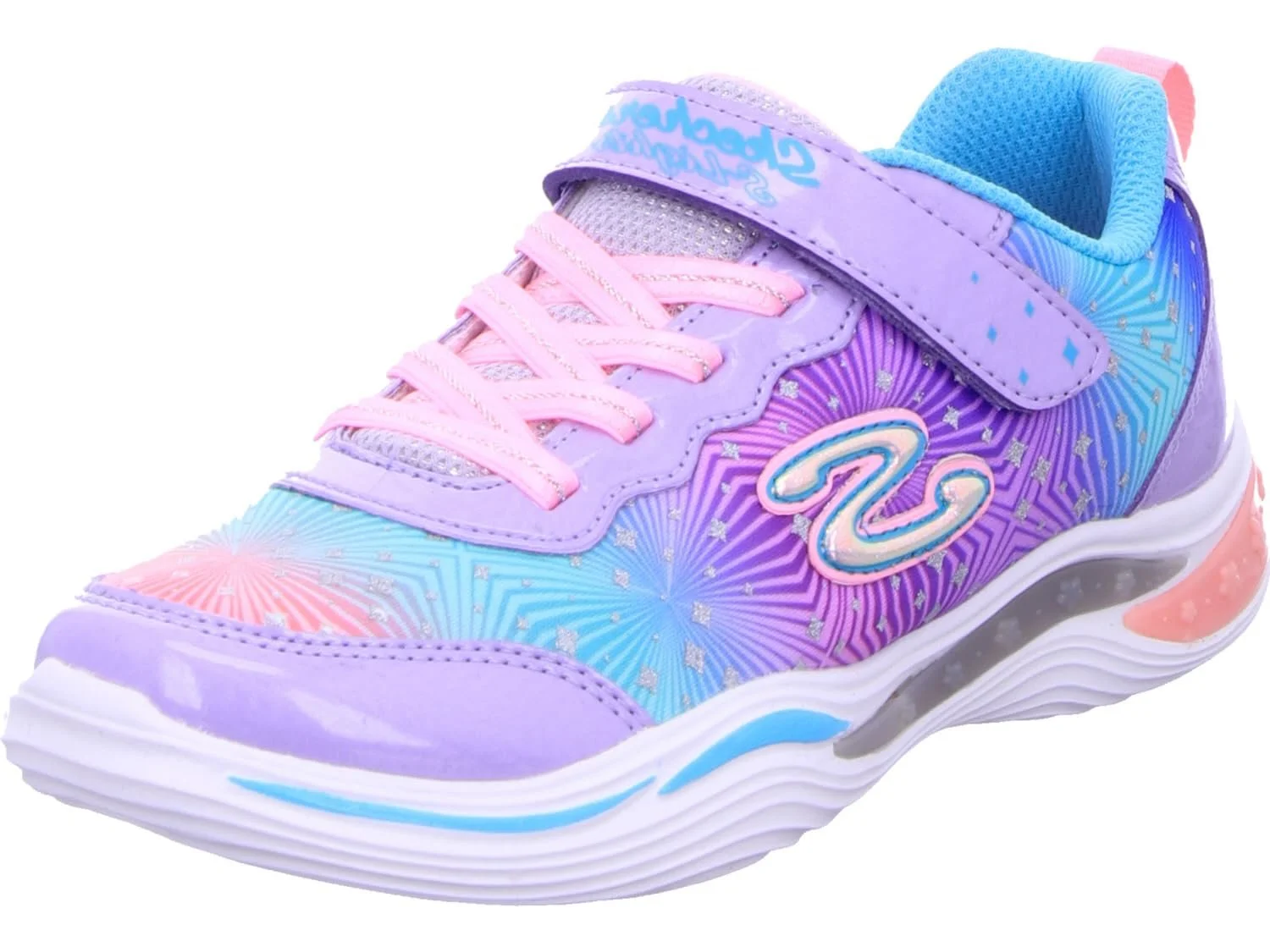 Кроссовки Skechers S Lights Power Petals Painted Daisy Детские для девочек LED, фото №1