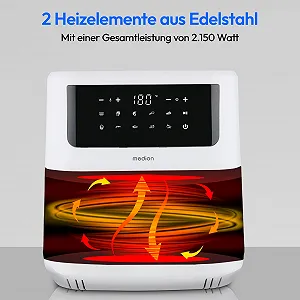 Мультипіч MEDION LIFE P10 XL Duo MD11750 6.8 л 2150 Вт матова synthetic.ua - Фото 1