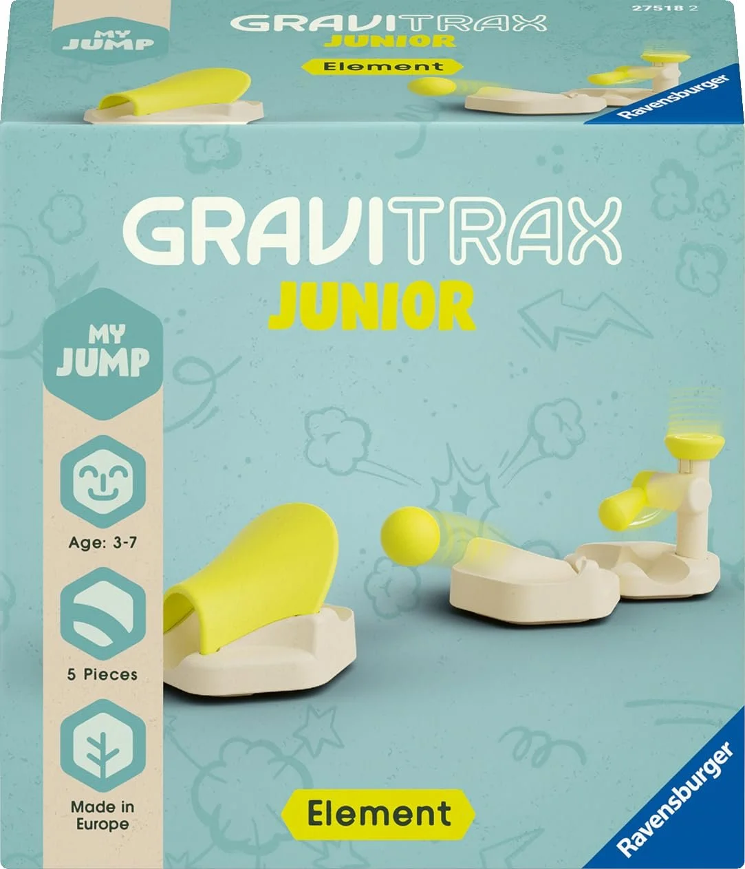 Система мраморных дорожек для детей GraviTrax Junior, фото №1 Система мраморных дорожек для детей GraviTrax Junior, фото №1