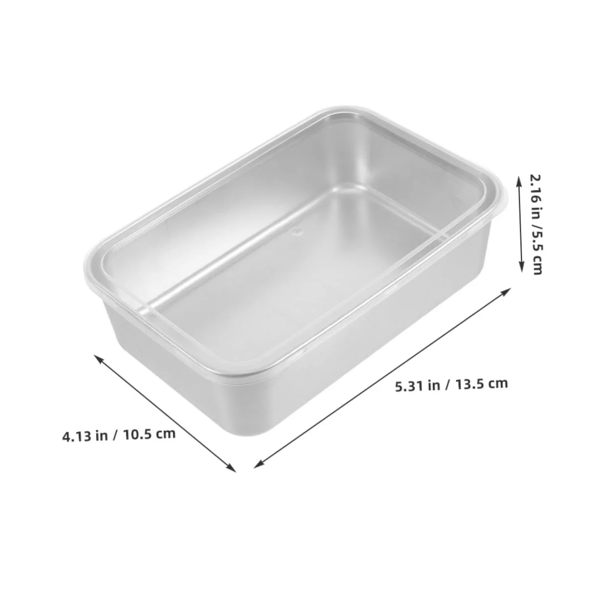 Форма для тирамису прямоугольная из нержавеющей стали с крышкой, фото №2 Форма для тирамису прямоугольная из нержавеющей стали с крышкой, фото №2