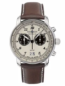 Чоловічий годинник Zeppelin Серії LZ127 GRAF Кварцовий Хронограф Велика Дата 8684-5 - Фото 1