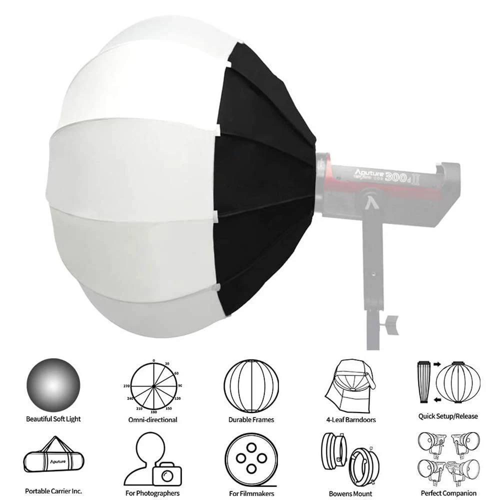 Сферичний софтбокс Profi-light SH 65 Lantern Ball, діаметр 65 см, з байонетом Bowens, фото №5 Сферичний софтбокс Profi-light SH 65 Lantern Ball, діаметр 65 см, з байонетом Bowens, фото №5