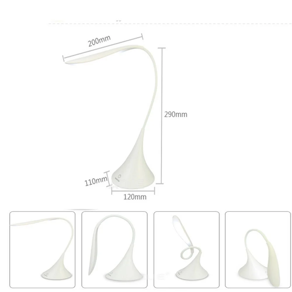 Настільна лампа INTERHOME SWAN LED сенсорна гнучка акумуляторна, фото №3