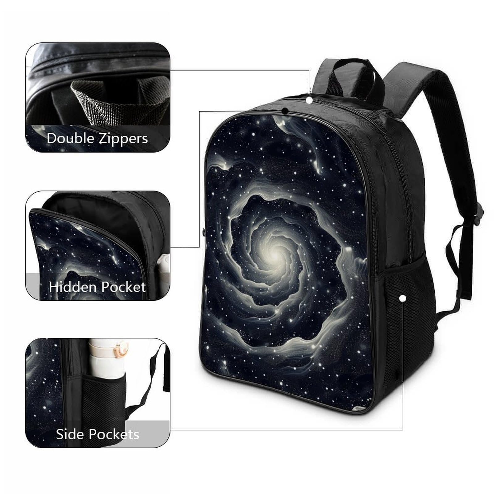 Рюкзак DPEOANEBN A Sky Full of Galaxies Дитячий шкільний рюкзак 3D мультяшний принт для хлопчиків, учнів початкової та середньої школи, 40x28x16 см, фото №3