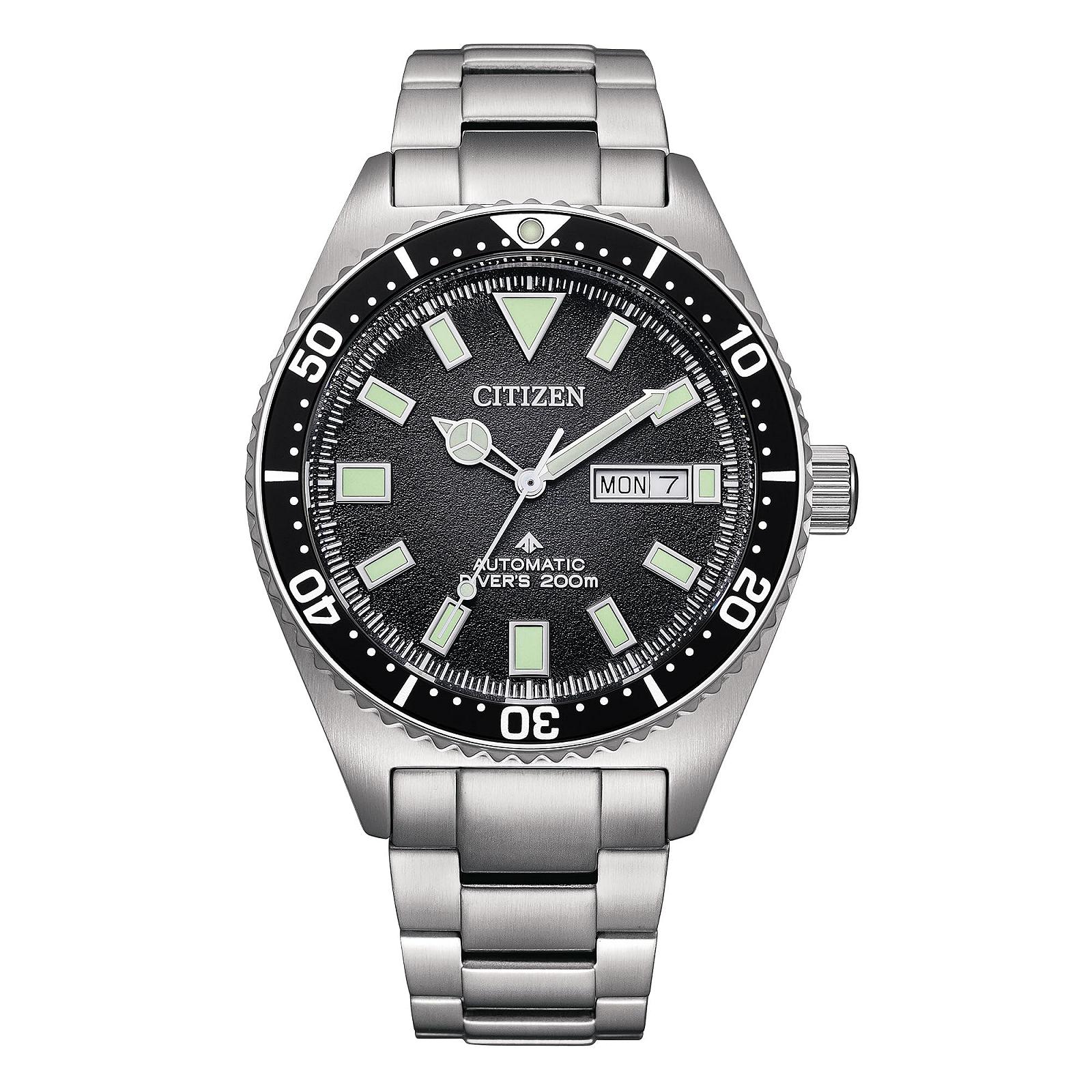 Годинник Citizen Analogue Automatic NY0120-52E для чоловіків з нержавіючої сталі, срібний, спортивний, фото №1