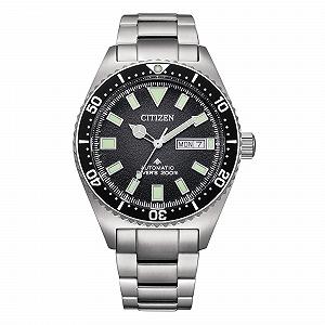 Годинник Citizen Analogue Automatic NY0120-52E для чоловіків з нержавіючої сталі, срібний, спортивний - Фото 1