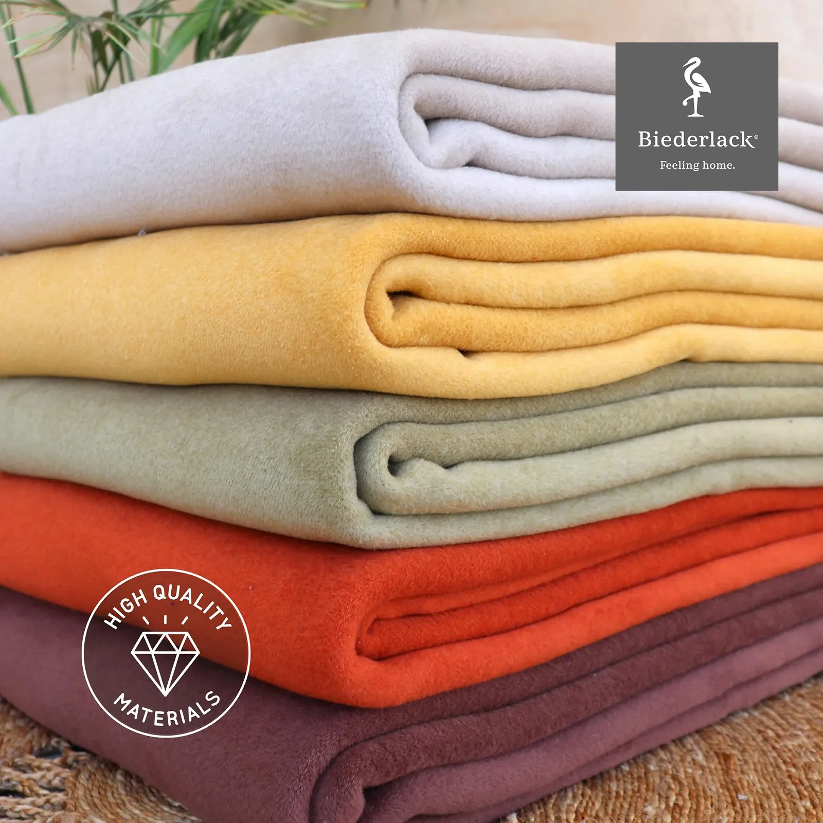 Одеяло Biederlack Fluffy Мягкое Из хлопка и полиакрила, Сделано в Германии, Oeko-Tex Made in Green, Экологически чистое, Однотонное Хлопковое одеяло - Шалфей, Одеяло для дивана 150 x 200 см, фото №6