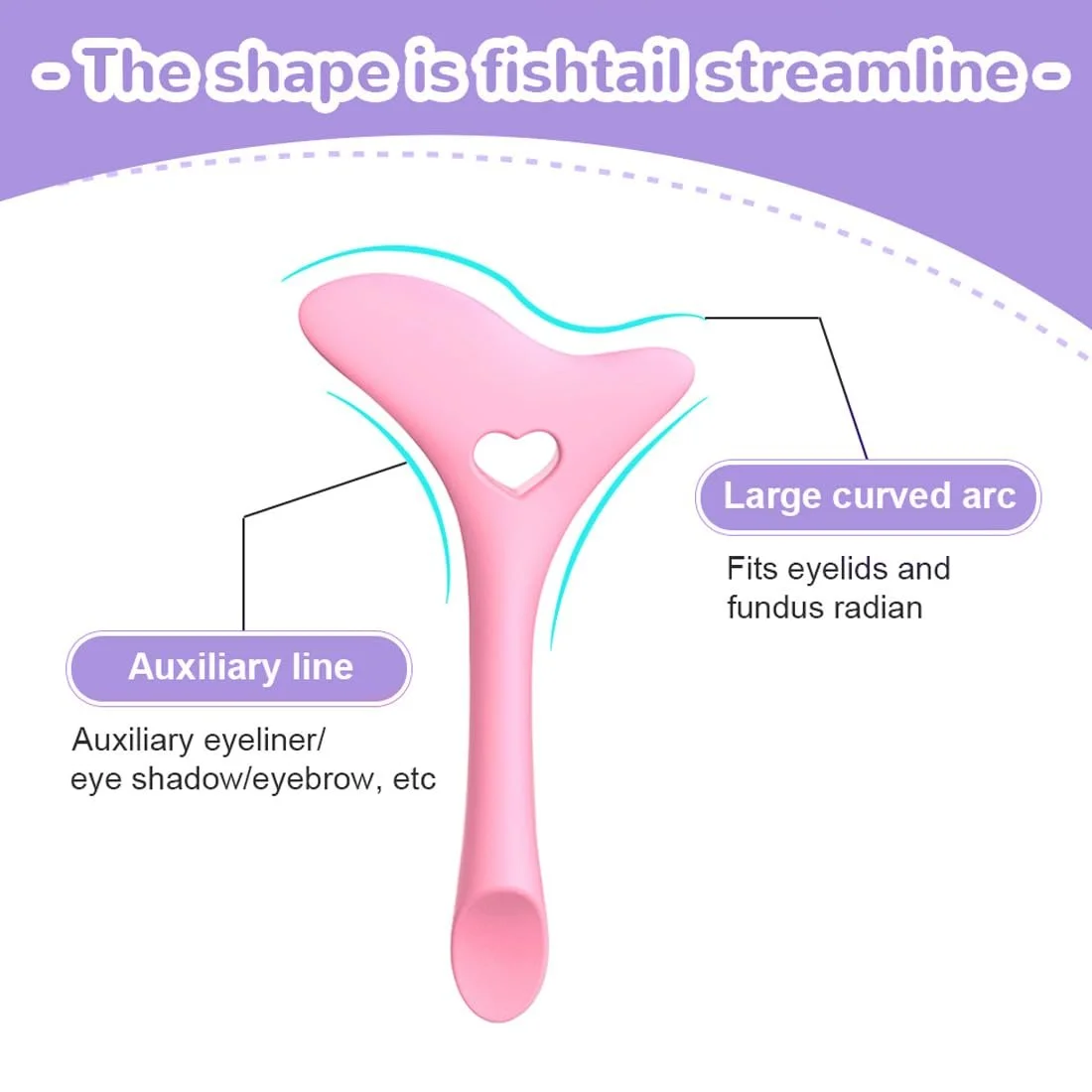 Инструменты для подводки DDKY Силиконовые Трафареты для подводки 2 штуки, фото №3