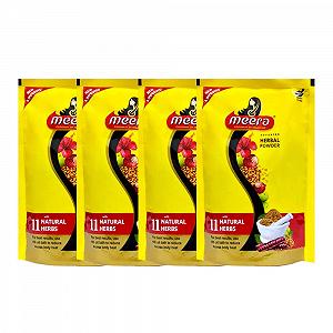 Шампунь-порошок Meera Herbal Shikakai Tulsi 4 x 80 г = 320 г - Фото 1