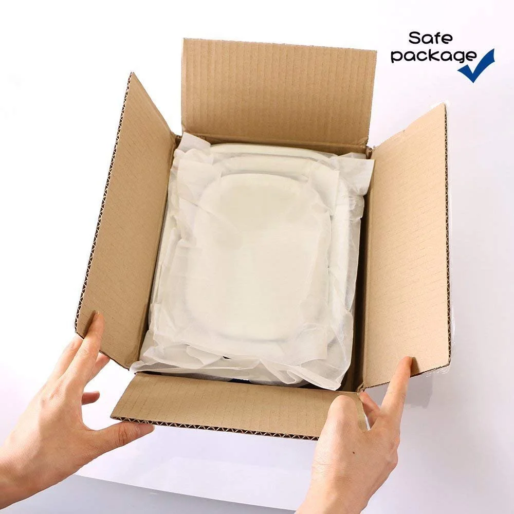 Набор форм для запекания Webake эмалированных 3 шт квадратные Бело-голубой, фото №7