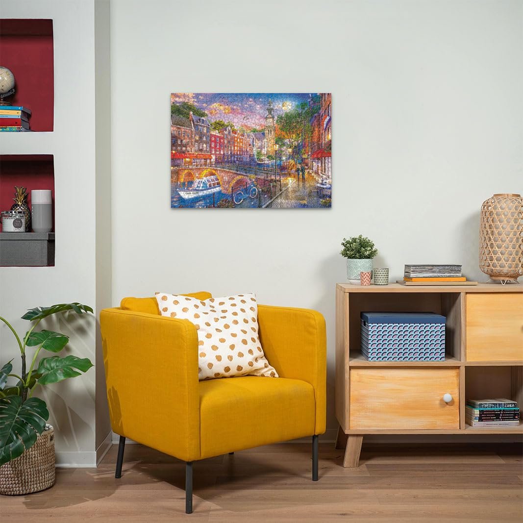 Пазл Ravensburger 12000884 Sunset Amsterdam 1000 деталей, фото №3 Пазл Ravensburger 12000884 Sunset Amsterdam 1000 деталей, фото №3