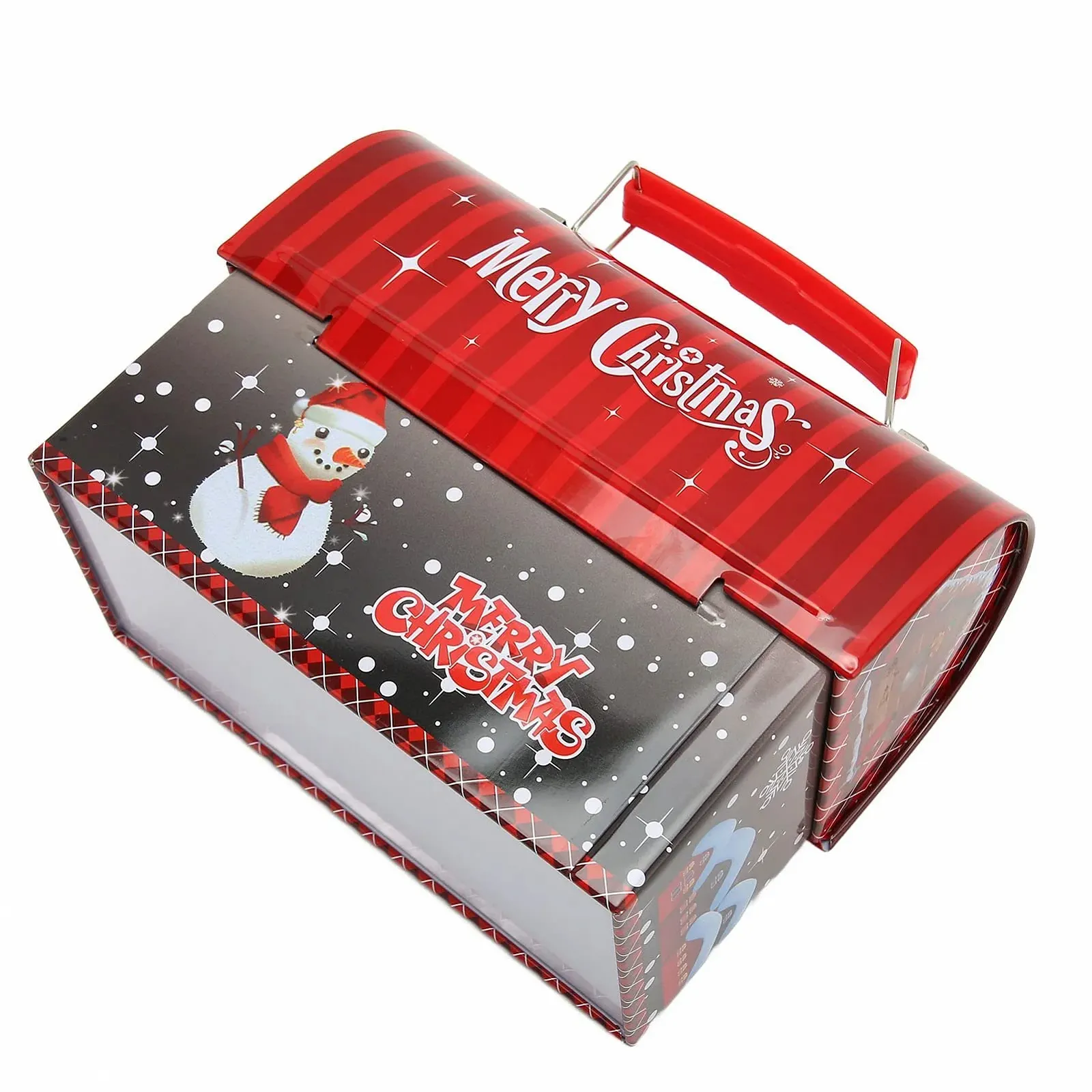 Копилка Рождественская жестяная с ручкой, фото №8