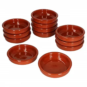 Миска MamboCat Cazuela Набор 12 штук Bruno Глиняная глазированная Диаметр 10.2 см synthetic.ua - Фото 1
