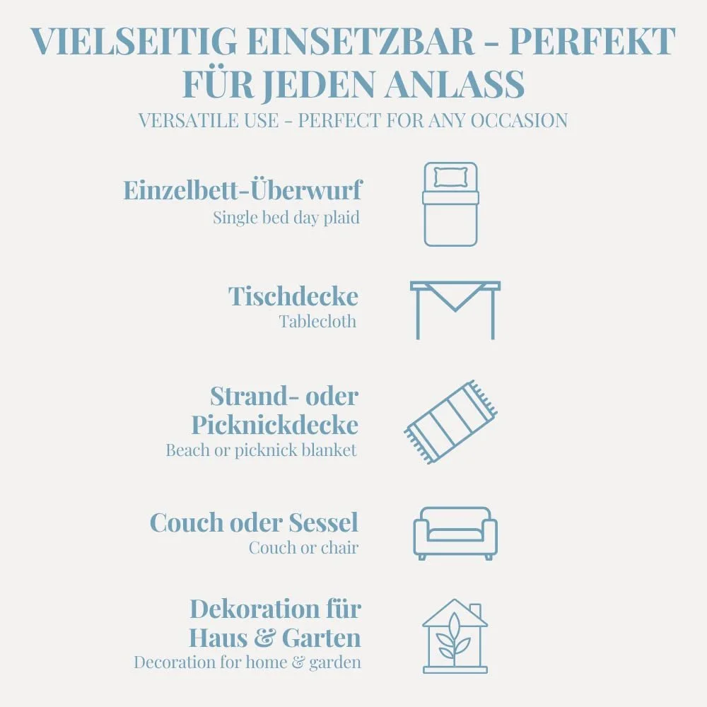 Покрывало жаккардовое Carenesse Односпальное Пейсли 150 x 200 см Синее, фото №5