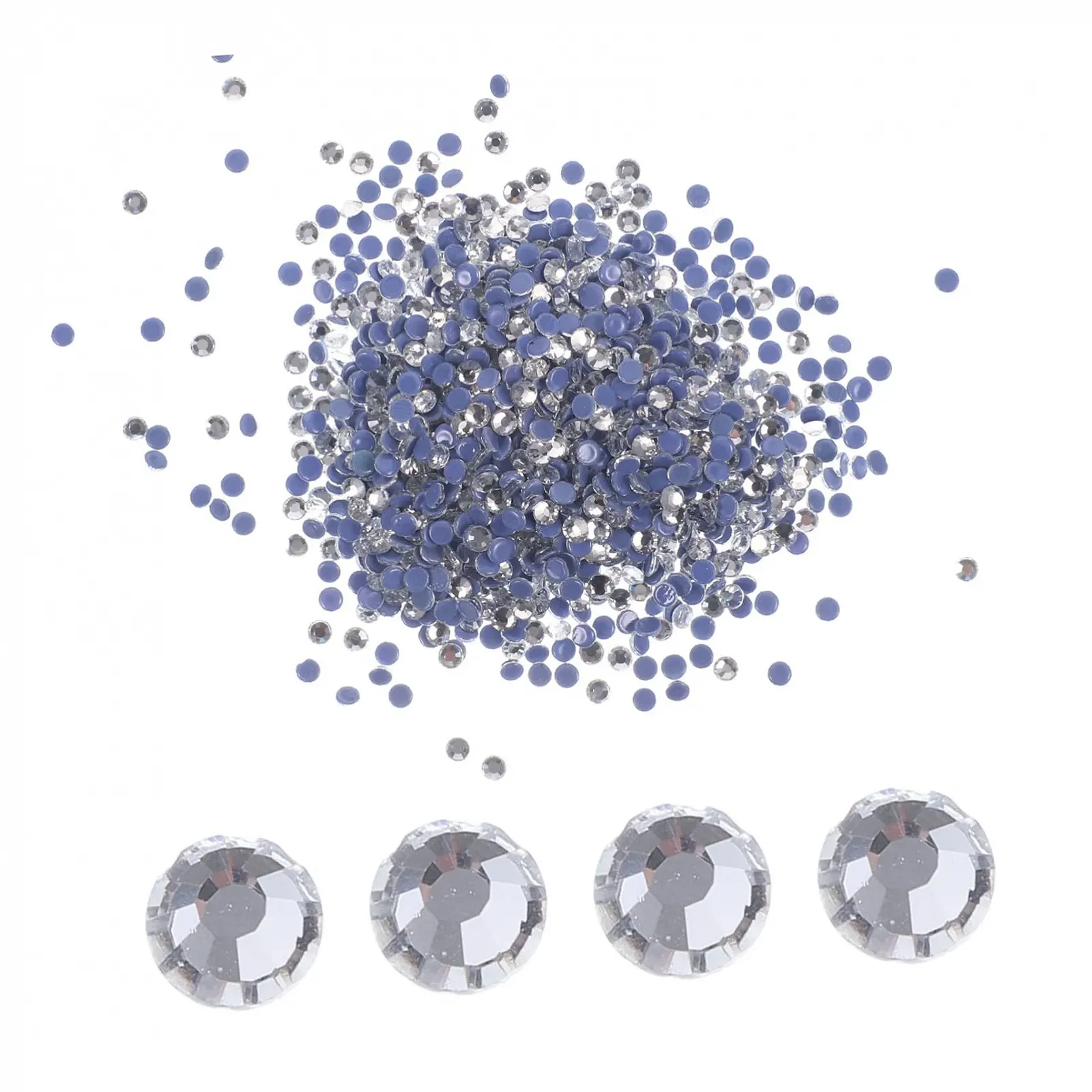 Стразы Healeved Hot Melt 2880 шт., стеклянные, плоские, фото №1 Стразы Healeved Hot Melt 2880 шт., стеклянные, плоские, фото №1